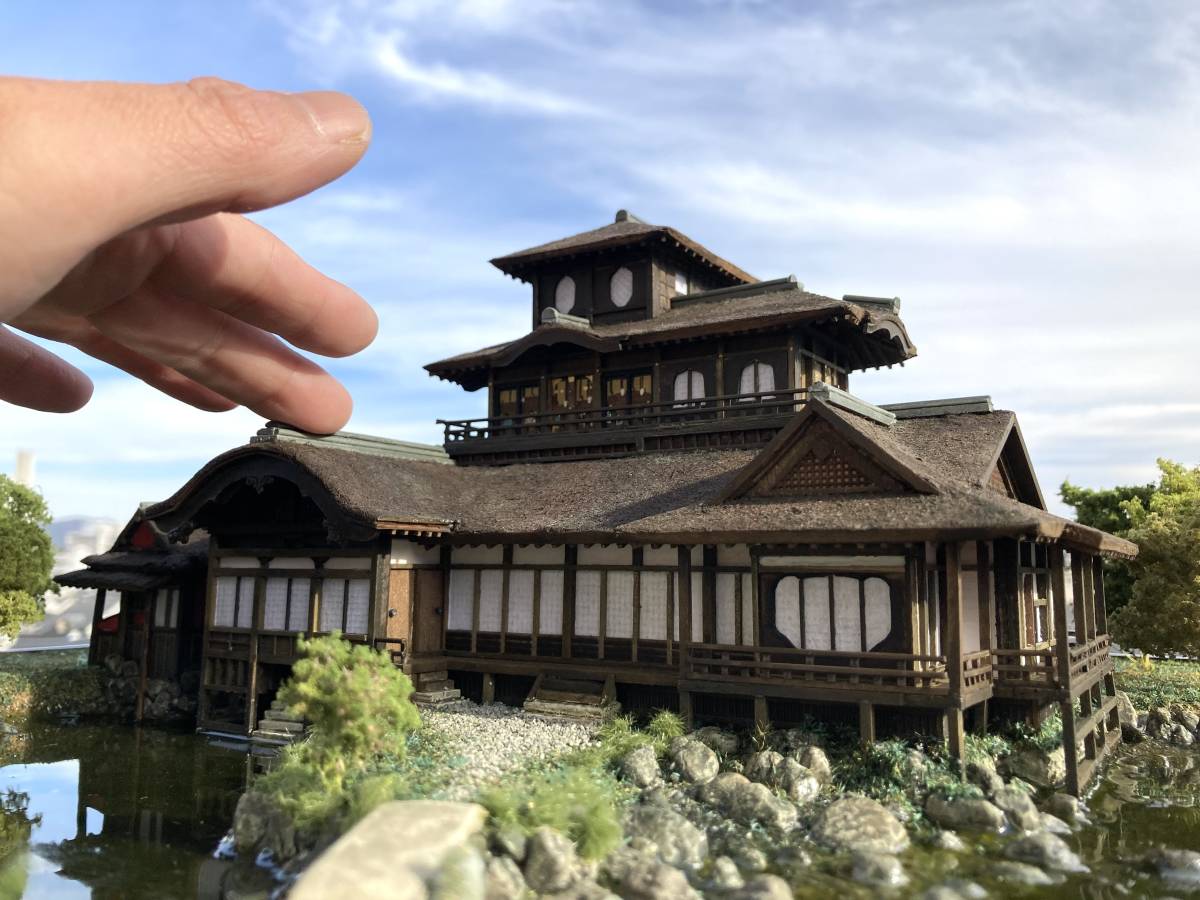 いま人気のアイテム 国宝 寺院仏閣 模型 飛雲閣ジオラマ 京都三名閣 建築物