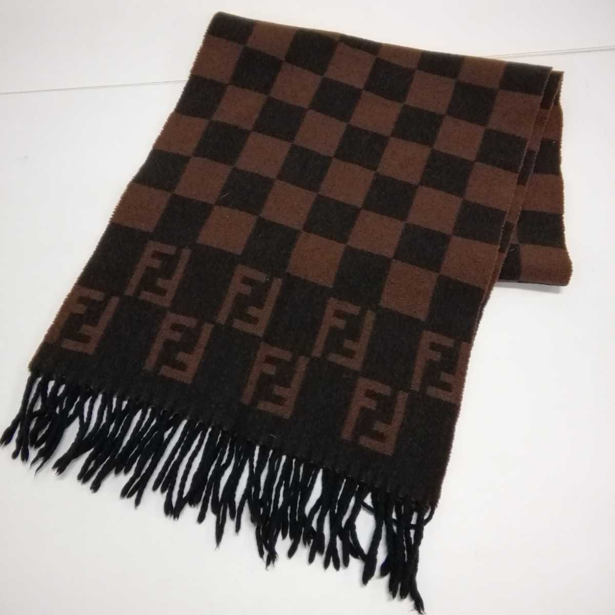 トレフォイル FENDI フェンディ マフラー ストール ブラウン系 - 通販