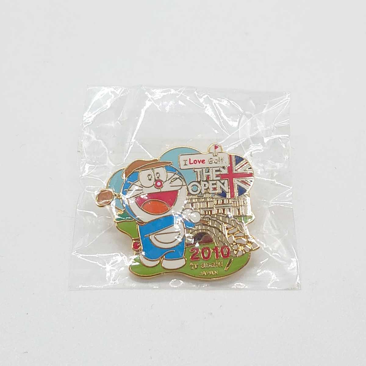 Doraemon ドラえもん I Love Golf 全英オープンゴルフ 2010 ピンバッジ ピンズ アニメ テレ朝 小学館 記念品 限定 非売品 レア tp-22x1114_画像1