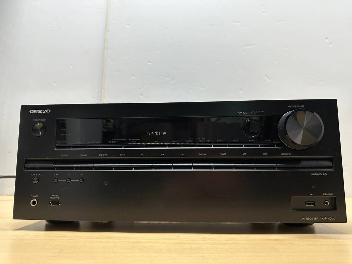 手数料安い 【電源確認のみ】ONKYO AV NO.TX-NR636 オンキョー アンプ