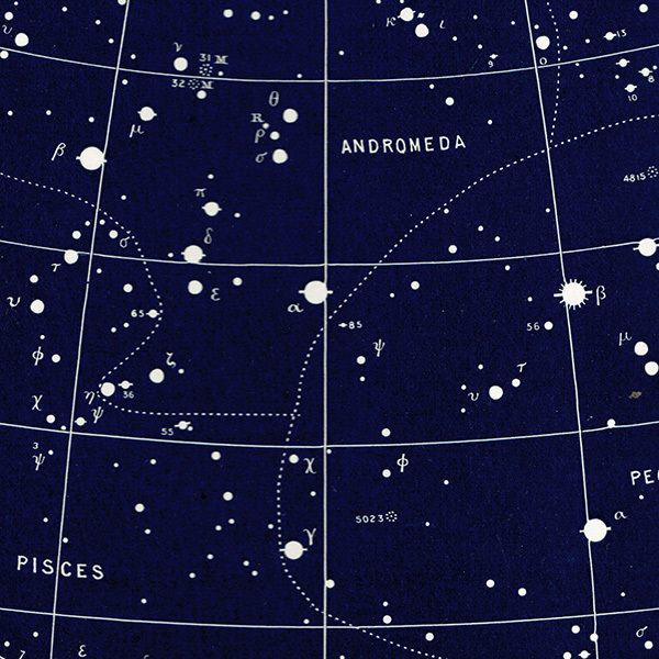 【天文学】 天体図 アンドロメダ座、ペガサス座、牡羊座、うお座など 1890年 イギリス アンティーク プリント | 0083_画像10
