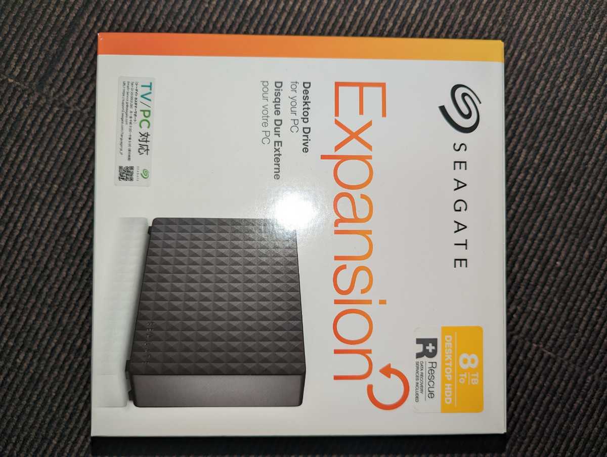 Seagate 外付けハードディスク 8TB 3.5インチ USB3.0 Expansion デスクトップ HDD