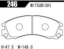 ACRE アクレ ブレーキパッド PC3200(競技専用) フロント ランサーエボリューション10 CZ4A RS 246_画像3