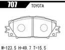 ACRE アクレ ブレーキパッド フォーミュラ700C フロント CT200h ZWA10 707_画像3