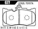 ACRE アクレ ブレーキパッド フォーミュラ700C フロント GS350 GRL10 F-sports 677_画像3