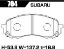 ACRE アクレ ブレーキパッド PC2600(競技専用) フロント インプレッサ GDD/GDC 704_画像3