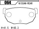 ACRE アクレ ブレーキパッド レーシングプロ(競技専用) リア シルビア S15 NA Spec-S 064_画像3