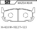 ACRE アクレ ブレーキパッド スーパーファイター リア ロードスタークーペ NB8C改 Type-A/Type-S 572 ACRE アクレ ブレーキパッド スーパーファイター リア ロードスタークーペ NB8C改 Type-A/Type-S 572