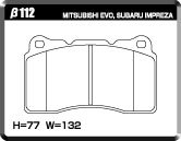 ACRE アクレ ブレーキパッド リアルレーシング(競技専用) フロント Alfa Romeo 147 3.2 GTA SELESPEED(6AT) β112_画像3