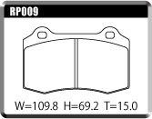 ACRE アクレ ブレーキパッド フォーミュラ700C フロント Ferrari 360 3.6 MODENA/MODENA F1 RP009_画像3