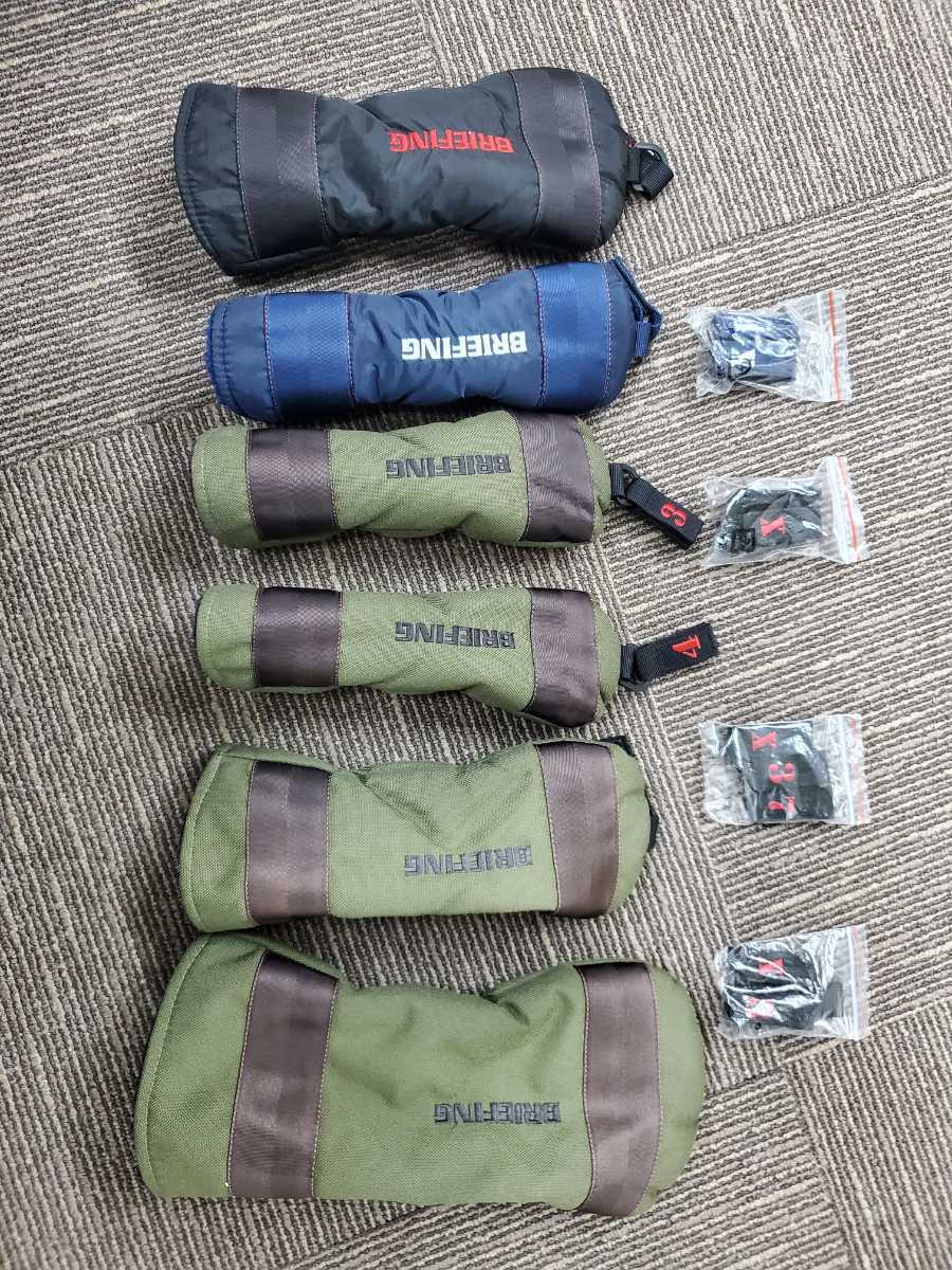 100 %品質保証 ☆BRIEFING ヘッドカバー DR、FW、UT 6個まとめて