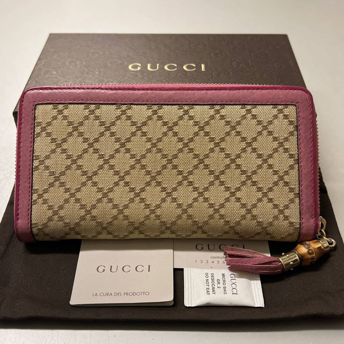 新作商品 新品同様！ グッチ GUCCI 財布 長財布 ディアマンテ ラウンド