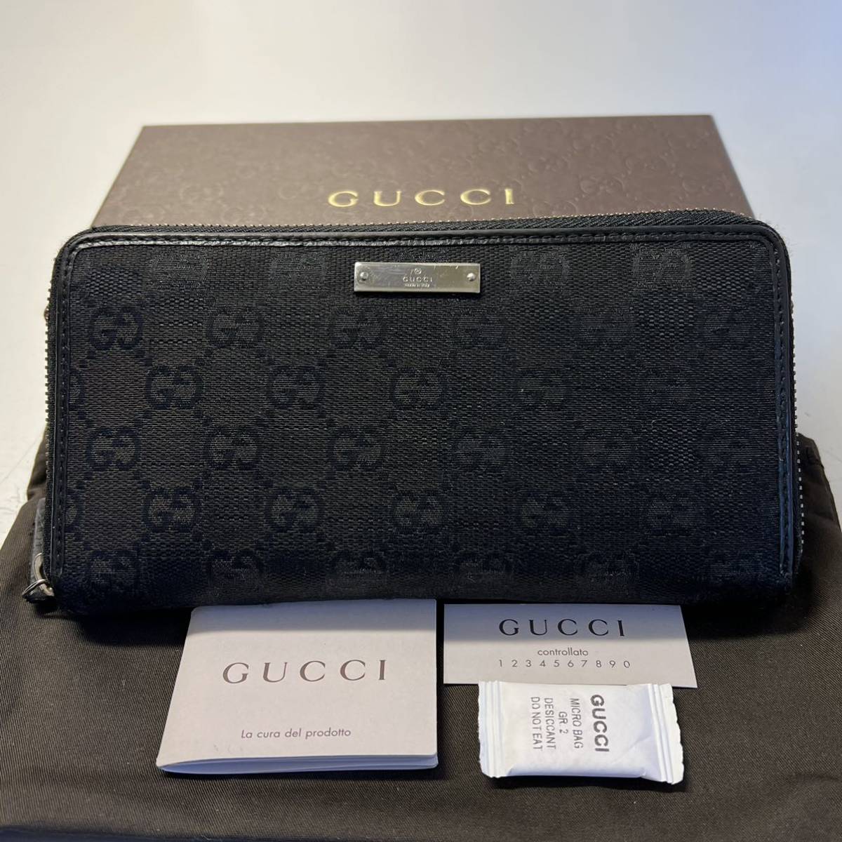 品多く 未使用に近い！ グッチ GUCCI 財布 長財布 GGキャンバス