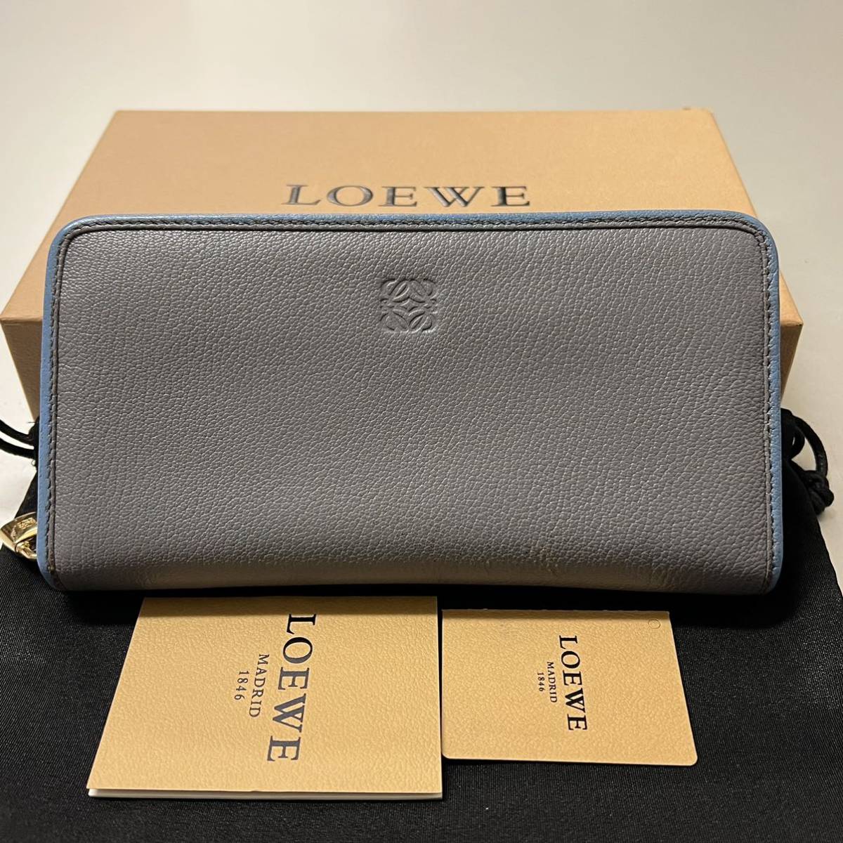 比較検索 新品未使用・箱付き LOEWE ミニ財布 アナグラム アマソナ