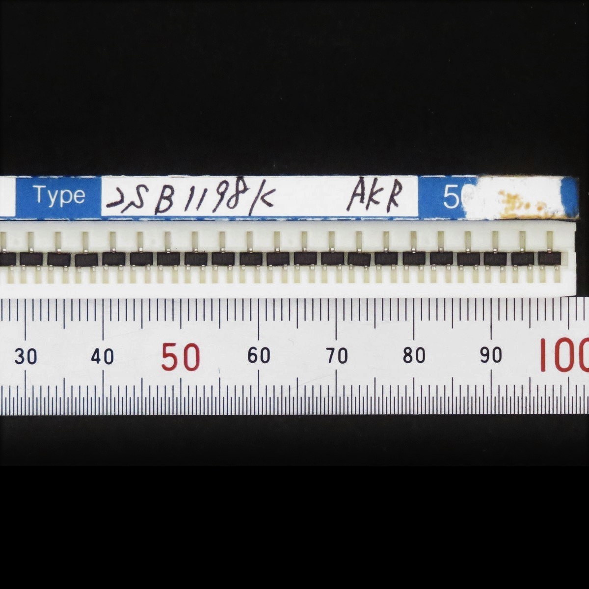 電子部品 ローム ROHM ドライバ用トランジスタ PNP 2SB1198K 50個 Vce：-80V Ic：-0.5A_画像2