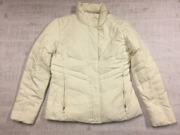 カルバンクライン Calvin Klein 00's Y2K 古着 ダウンジャケット レディース 裏起毛 厚手 ダウン80% フェザー20% XS 白_画像1