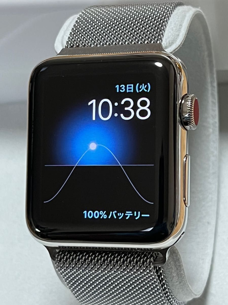 豪華で新しい Apple Watch series3 42mm バッテリー100%