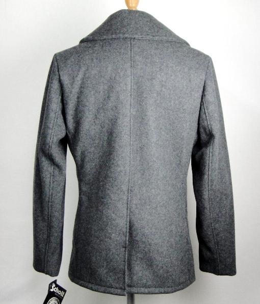 Schott (ショット) 3954022 7118 753US PEA COAT 24oz ピーコート アメリカ製 16(382) OX GRAY 38_SCHOTT(ショット)USPEACOAT24oz