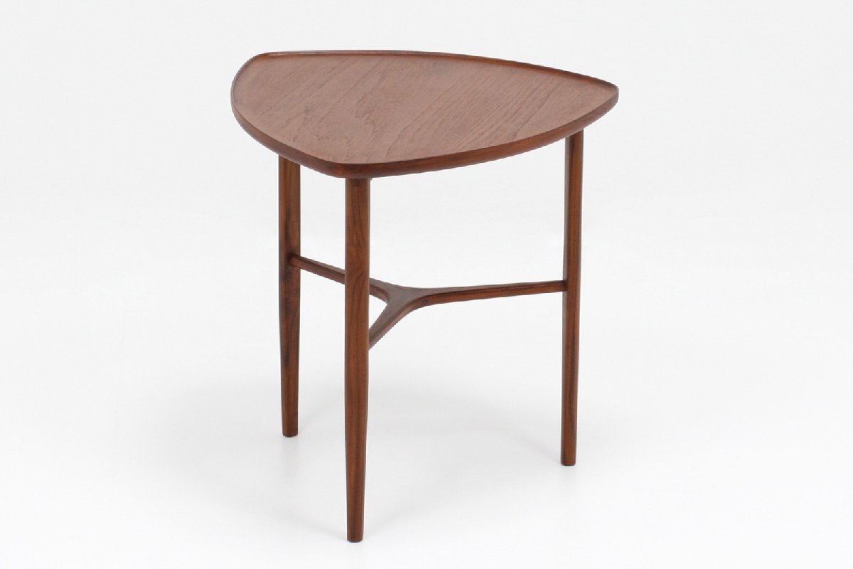 北欧デザイン 家具 クロッケン サイドテーブル 飾り台 チーク材新品
