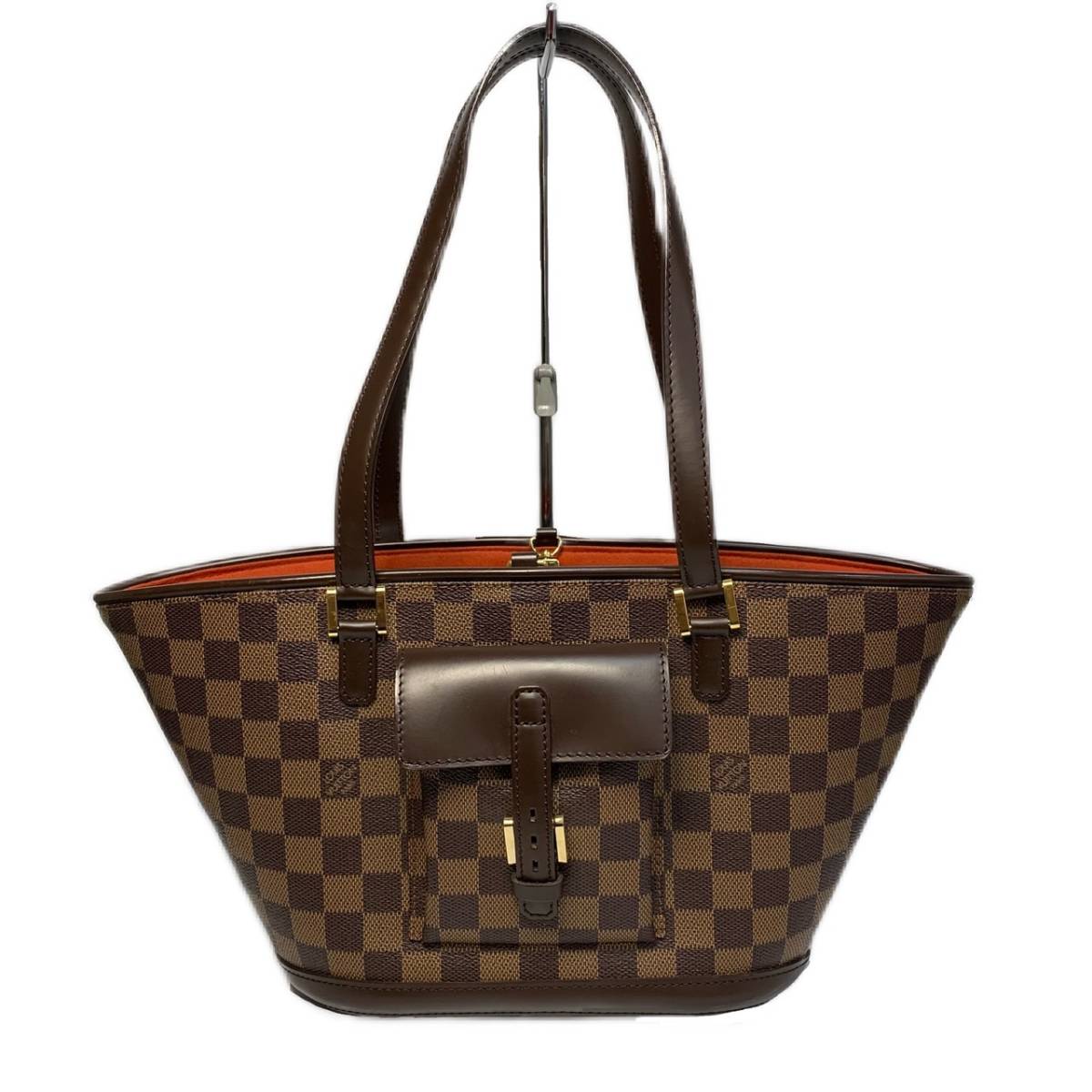 【美品】 ルイ ヴィトン ダミエ マノスクPM ショルダーバッグ N51121 LOUIS VUITTON