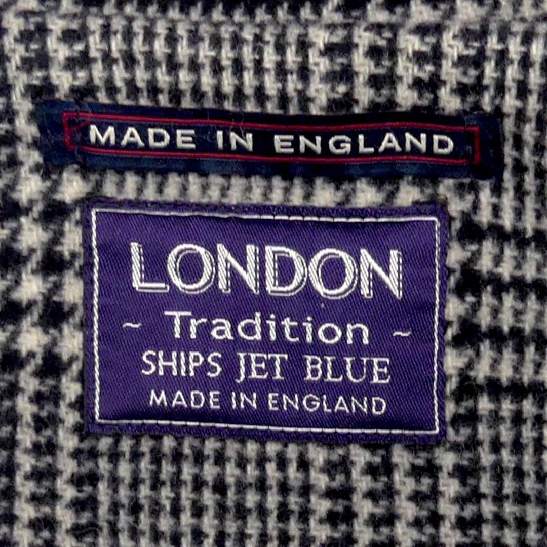 即決★英国製 LONDON Tradition SHIPS 別注★メンズS ダッフルコート ロンドントラディション シップス コラボ ネイビー  ロングコート 通勤