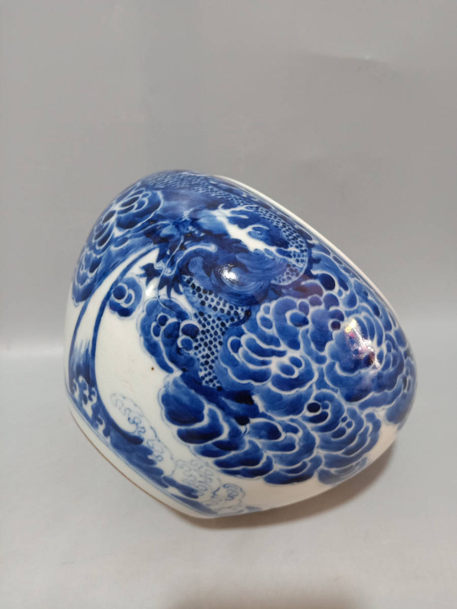 清康熙青花釉里紅寿桃紋小冬瓜瓶 磁器の置物 装飾品 美術品 現代工芸品