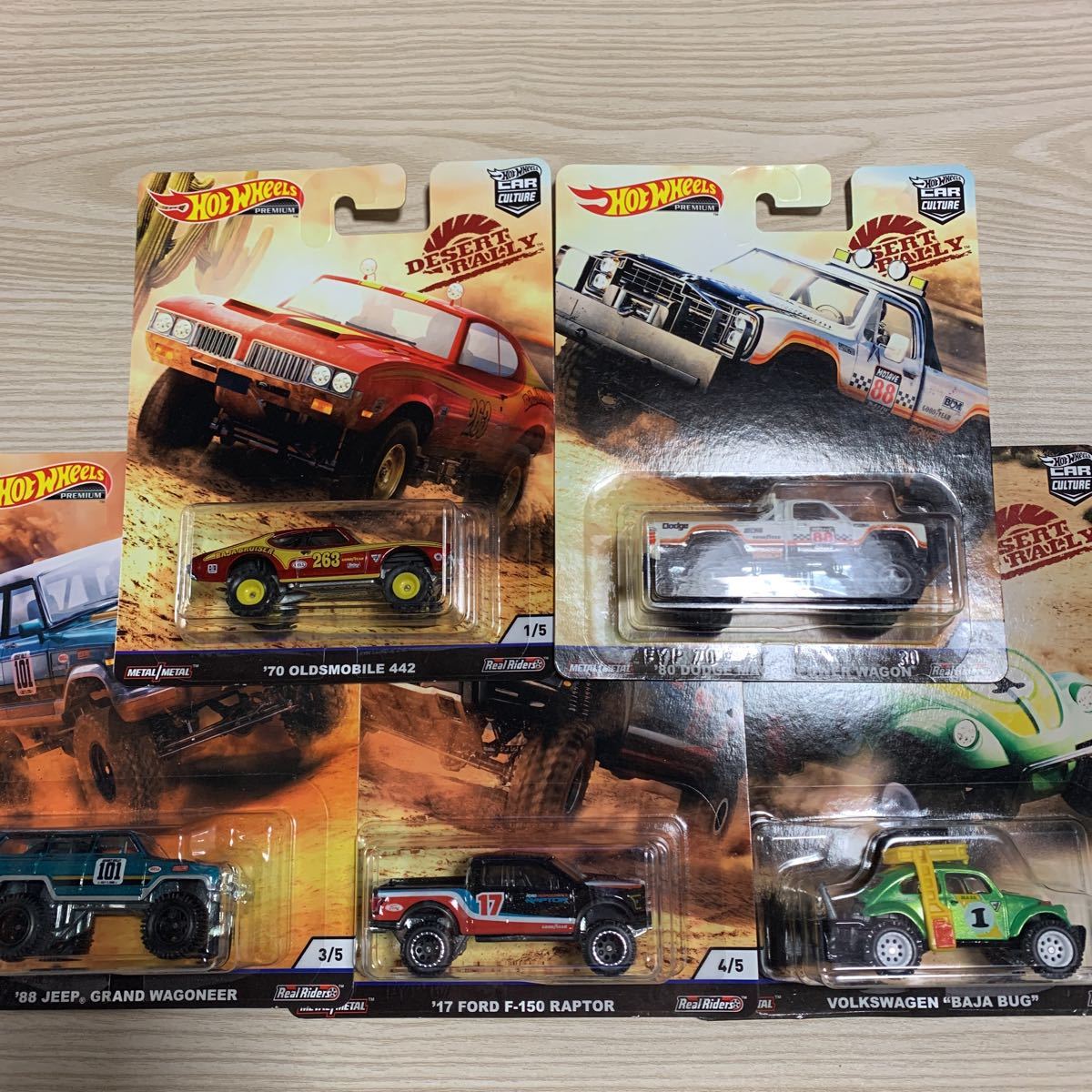 ホットウィール Hot Wheels デザートラリー ジープ フォード ラプター フォルクスワーゲン バハバグ ダッジ パワーワゴン オールズモビル_画像1