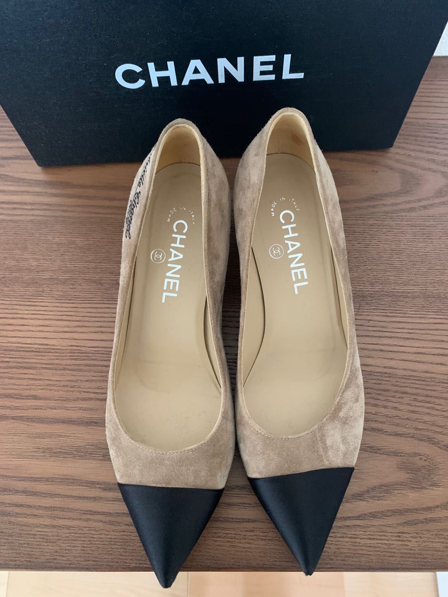 シャネルCHANELスエードパンプス37.5美品 | noonanwaste.com