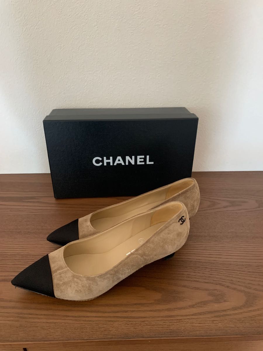 シャネルCHANELスエードパンプス37.5美品 | noonanwaste.com
