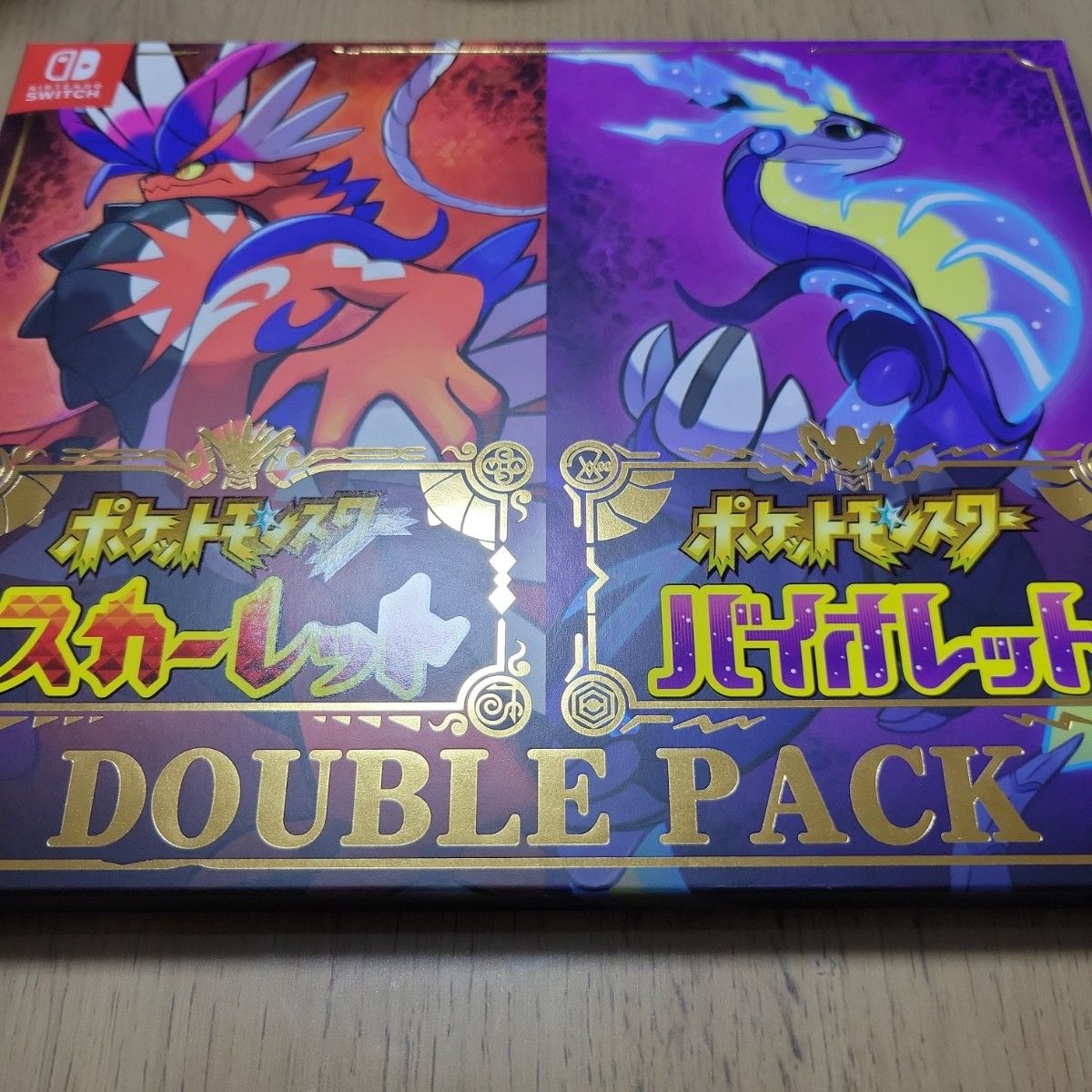 『ポケットモンスター Switch(有機ELモデル)スカーレット・バイオレットエディション 本体 ポケットモンスター ダブルパック スカーレット・バイオレット』ダブルパック Nintendo -Switch