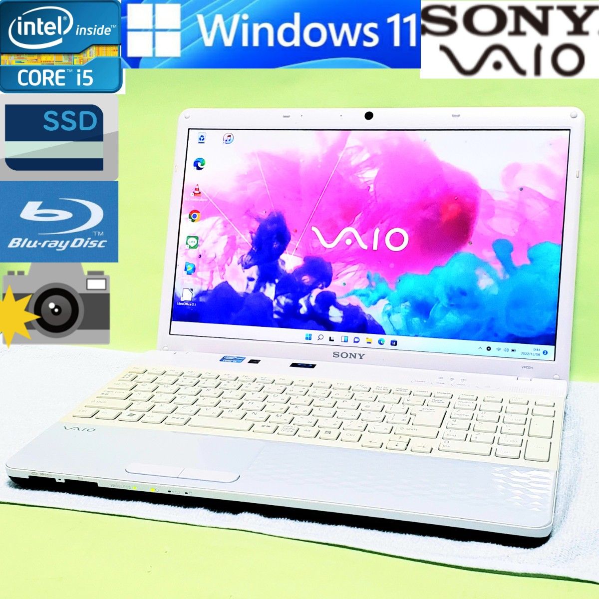 大人気商品 VAIO☆Win11搭載☆新品SSD256GB☆3世代Core-i5☆ブルーレイ