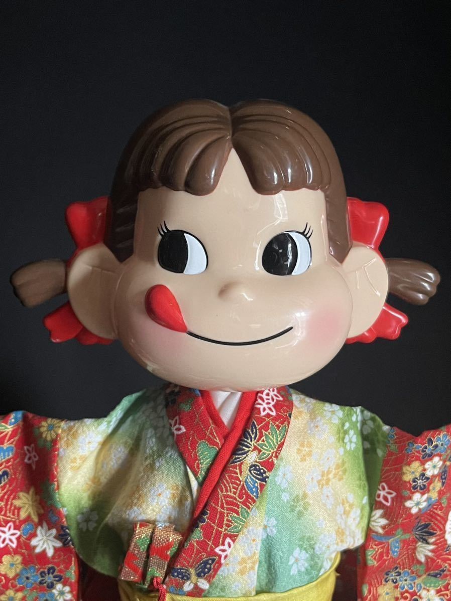 [ не продается ] ясная погода надеты Peko-chan кукла Fujiya кимоно Peko-chan Sakura рисунок . узор колеблющийся кукла в коробке 