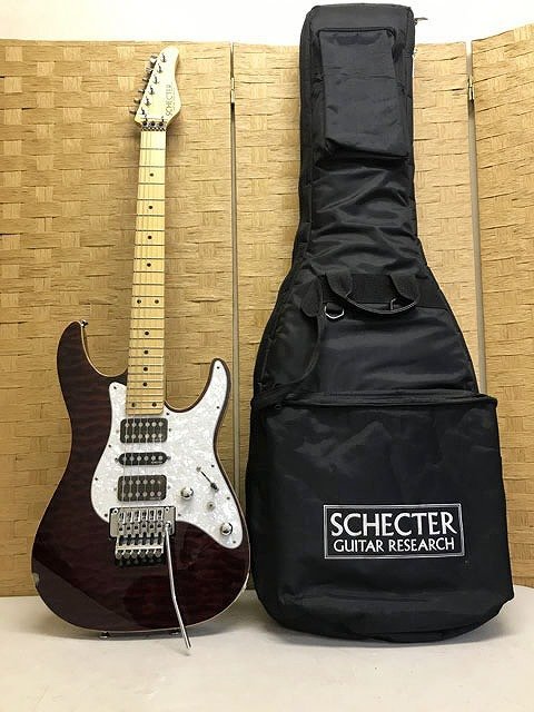 TTE61990小 SCHECTER シェクター エレキギター ケース付 直接お渡し歓迎