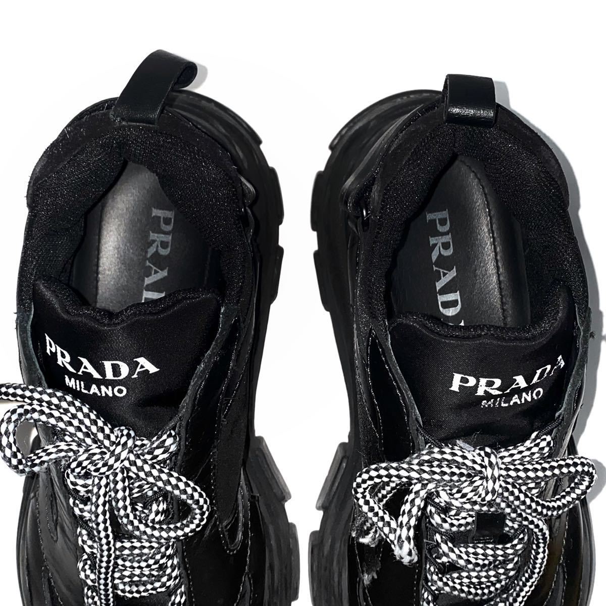 ヤフオク! - PRADA プラダ ペガサス ブロック スニーカー ブーツ...