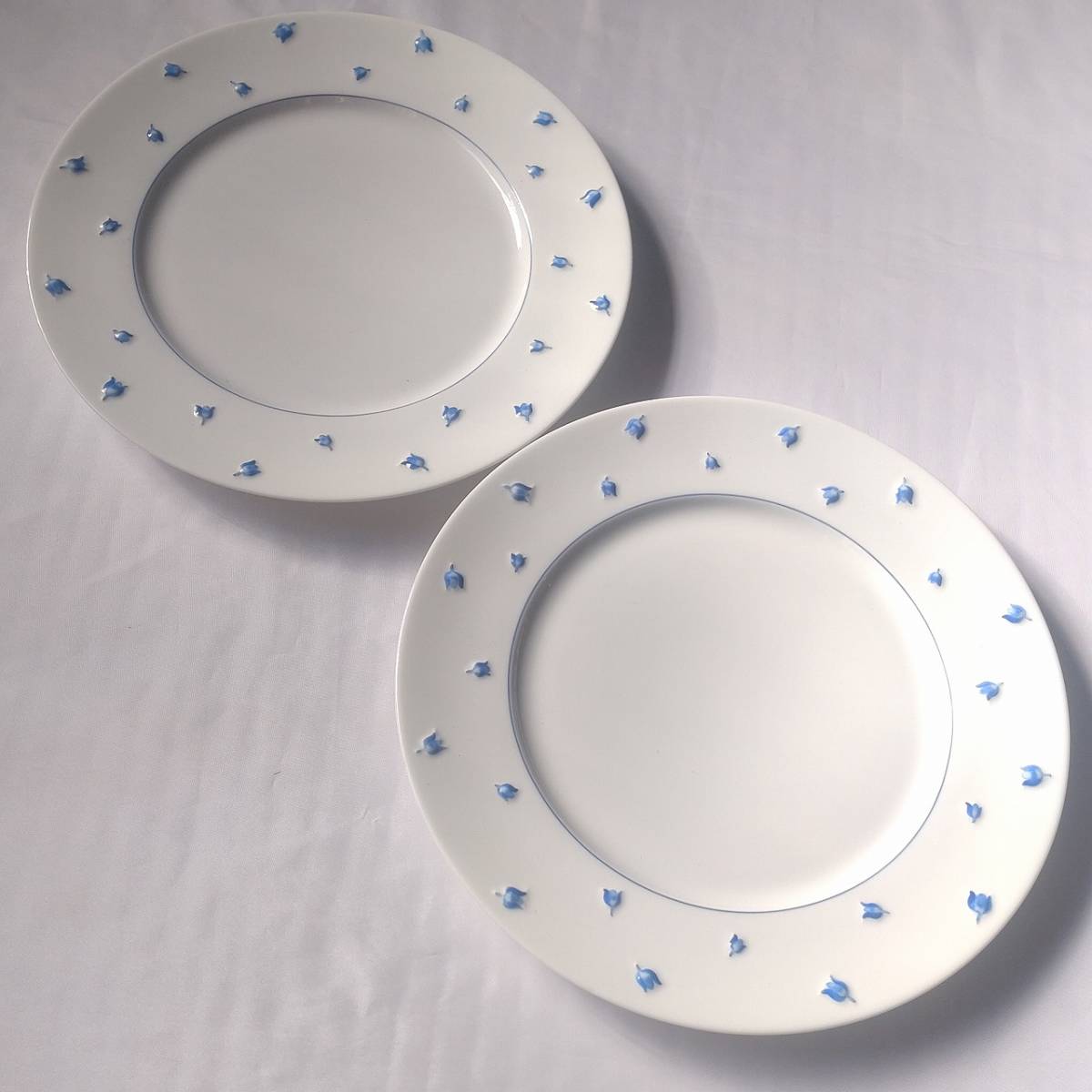 洋食器 大皿 2枚 LALIQUE ラリック 西洋陶磁 直径約262㎜ 洋皿 【3144】_画像8