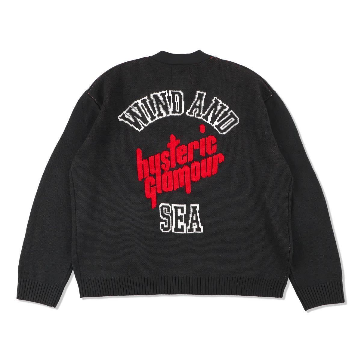 【新品未使用】 22AW 23 新品 WIND AND SEA HYSTRIC GLAMOUR ウィンダンシー ヒステリックグラマー WDS KNIT CARDIGAN ニットカーディガン_画像2