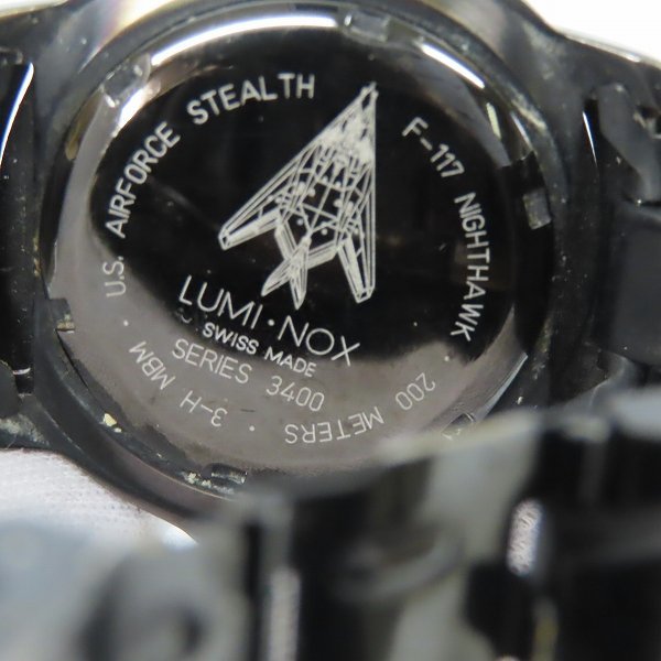 LUMINOX/ルミノックス 3400 SERIES F-117 NIGHTHAWK ナイトホーク クオーツ腕時計 /000