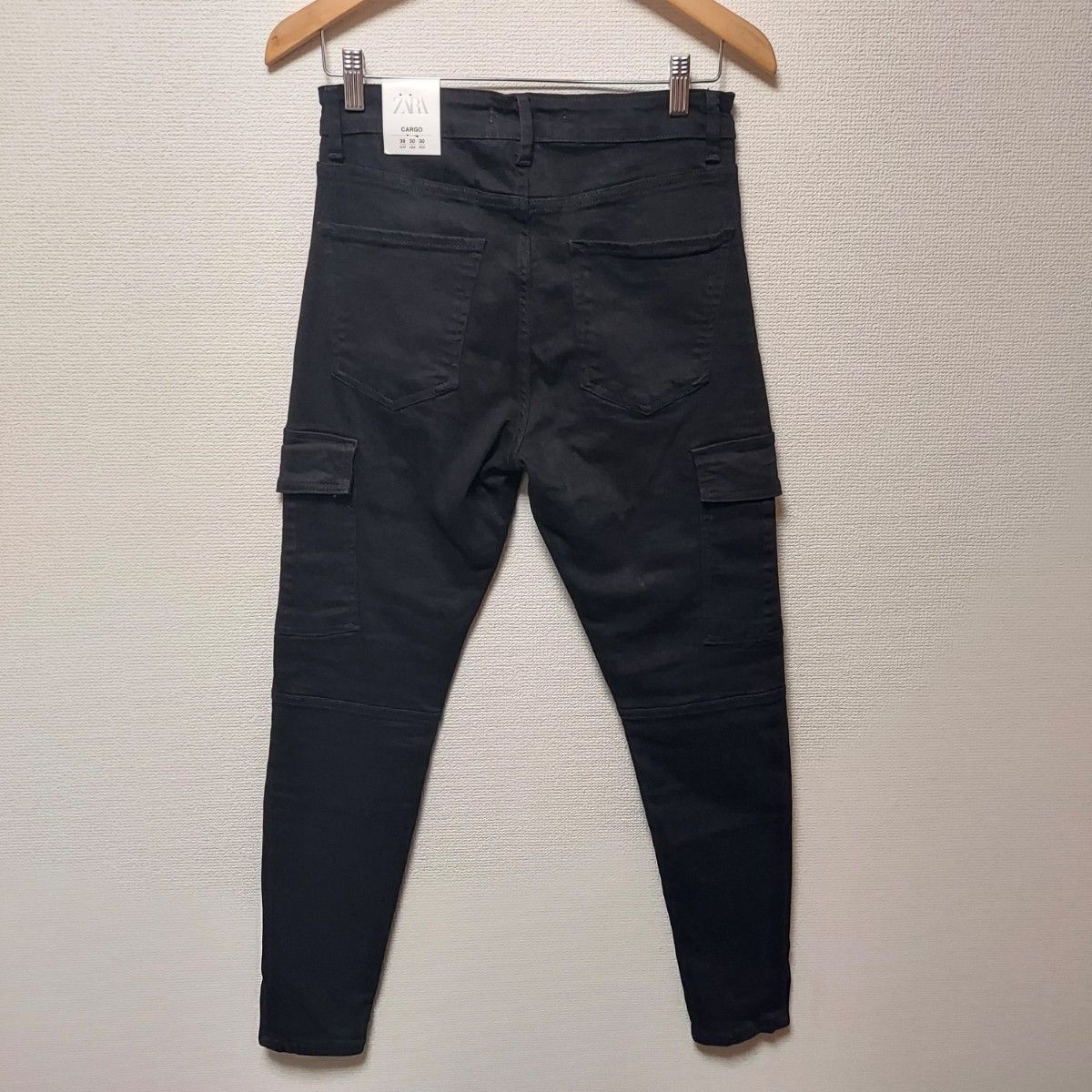 ZARA ザラ 未使用 メンズ デニム カーゴパンツ スキニー ZARA ザラ 未使用 メンズ デニム カーゴパンツ スキニー