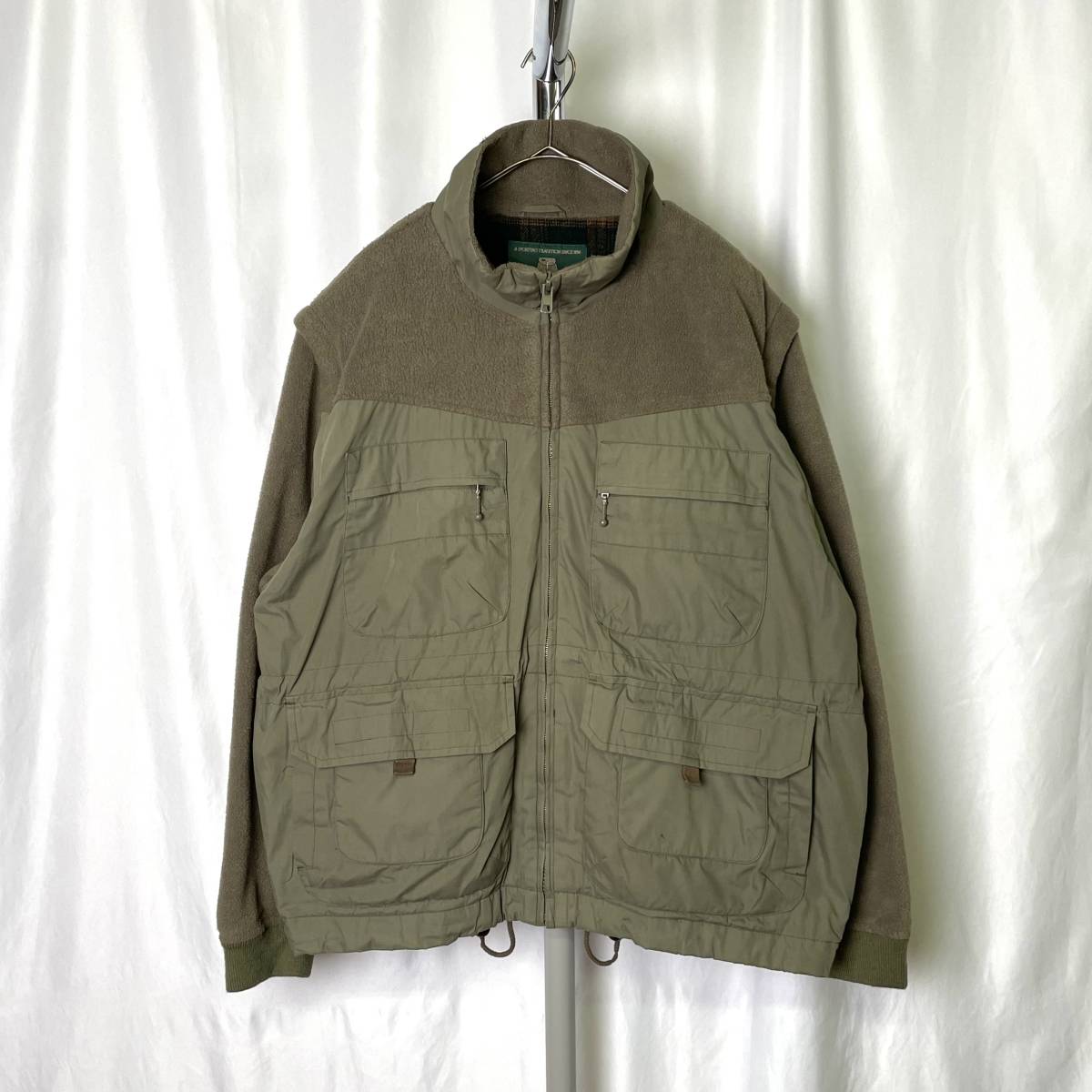 90s ORVIS デタッチャブル フィッシング フリース ベスト ジャケット XL ワイド ハンティング オービス 80s 00s 古着 オールド ビンテージ_画像1