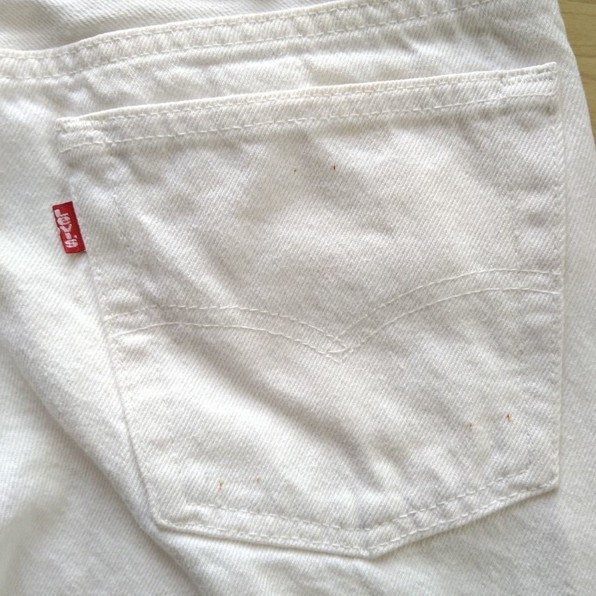Levi's 501 W29 L36■USA製■ジーンズ■綿100％■ホワイトデニム パンツメンズ コットン_画像5