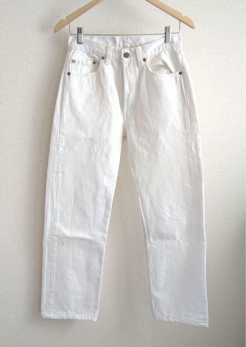 Levi's 501 W29 L36■USA製■ジーンズ■綿100％■ホワイトデニム パンツメンズ コットン_画像2