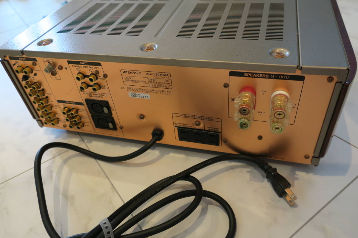 SANSUI (サンスイ) AU-α907NRA プリメインアンプ ワンオーナー SANSUI (サンスイ) AU-α907NRA プリメインアンプ ワンオーナー