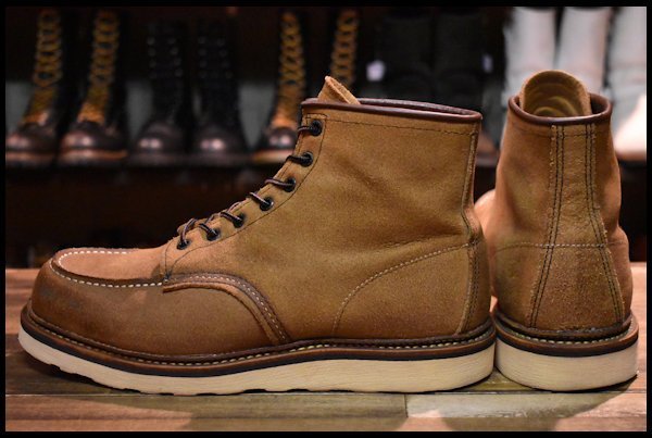 本物の 【11D HOPESMORE redwing ブーツ ラフアウト ミュールスキナー