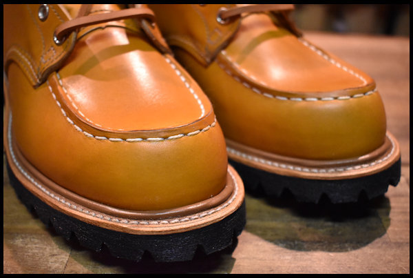 【9E 箱付 未使用 19年】レッドウィング 9879 アイリッシュセッター ブーツ ゴールドラセット モックトゥ redwing HOPESMORE_画像6