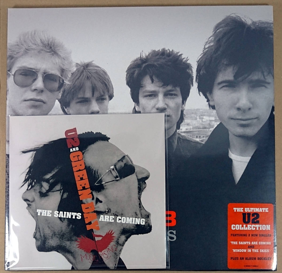 LP+EP U2 / 18 Singles Europe Original +ナンバー入りEP Green Day