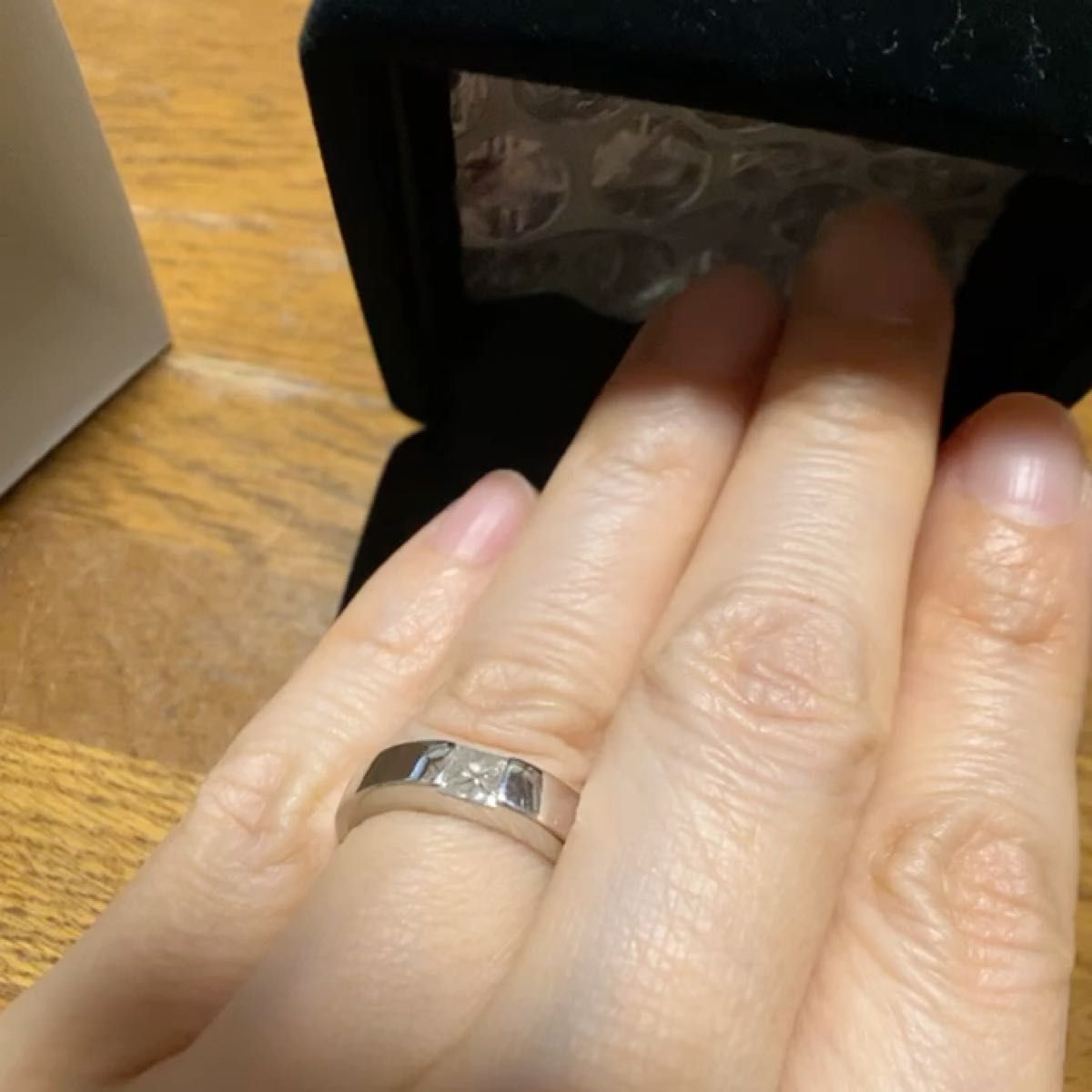 カルティエ タンク ダイヤモンド 0.25ct 47号 ダイヤリング 7g