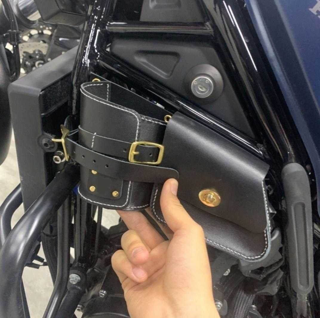 レブル 250 500 レザー エンジン カバー サイドバッグ 本皮革 左右