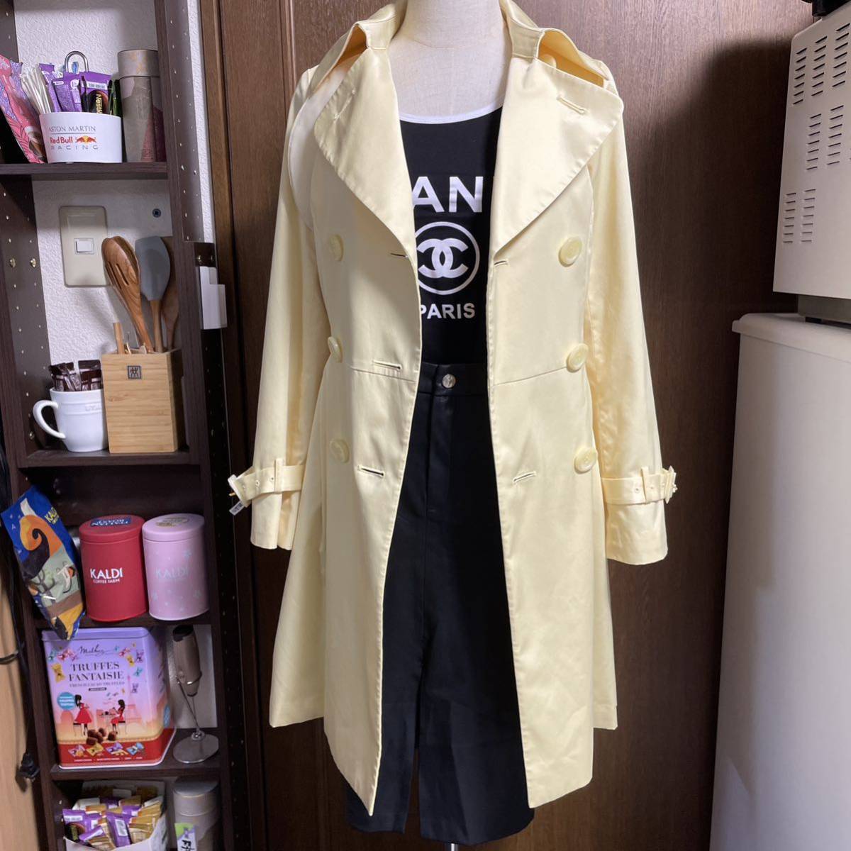 最大96%オフ! 90's ユーロ古着 ライナー付き 千鳥柄 ベージュ