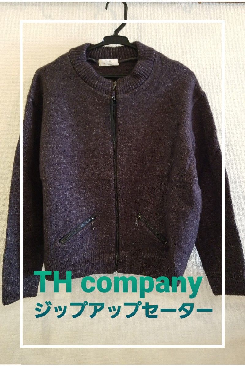 THcompany ジップアップセーター