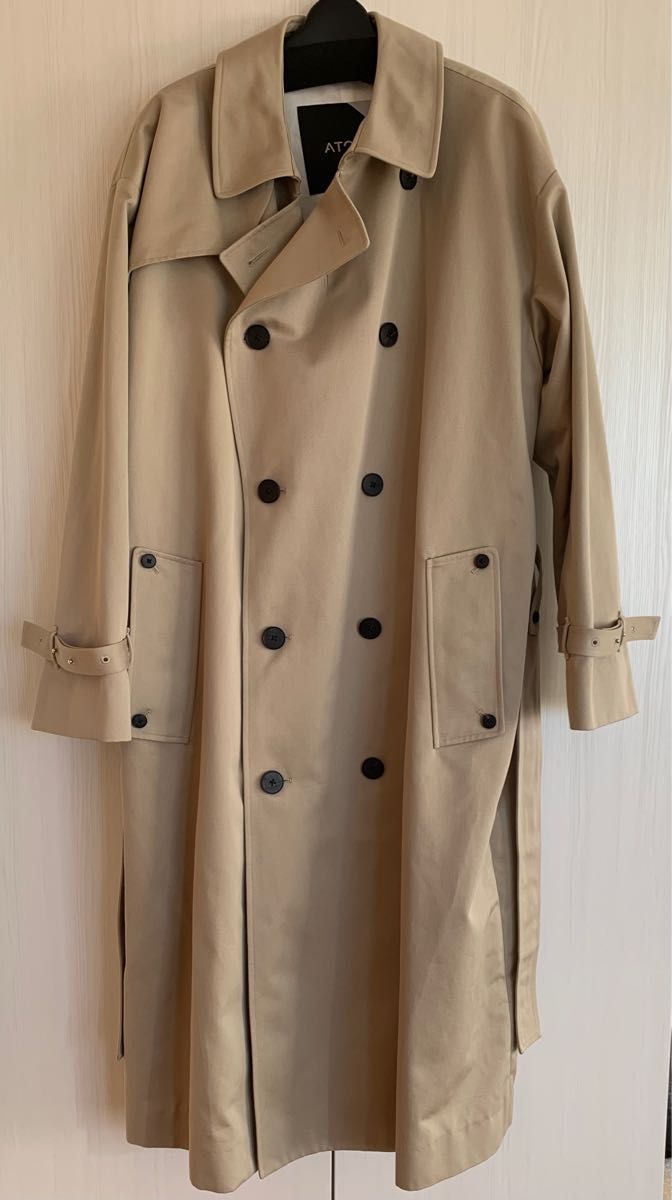 ATON WEST POINT OVERSIZED TRENCH COAT 04 トレンチコート　エイトン